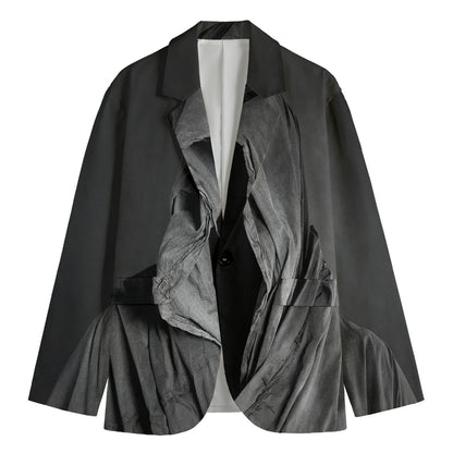 Ghost In The Darkness 3D Print Men's Blazer