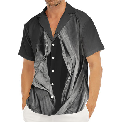 Ghost In The Darkness 3D Print Men's Deep V-Neck Shirt