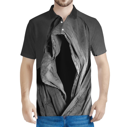 Ghost In The Darkness 3D Print Men's Polo Shirt
