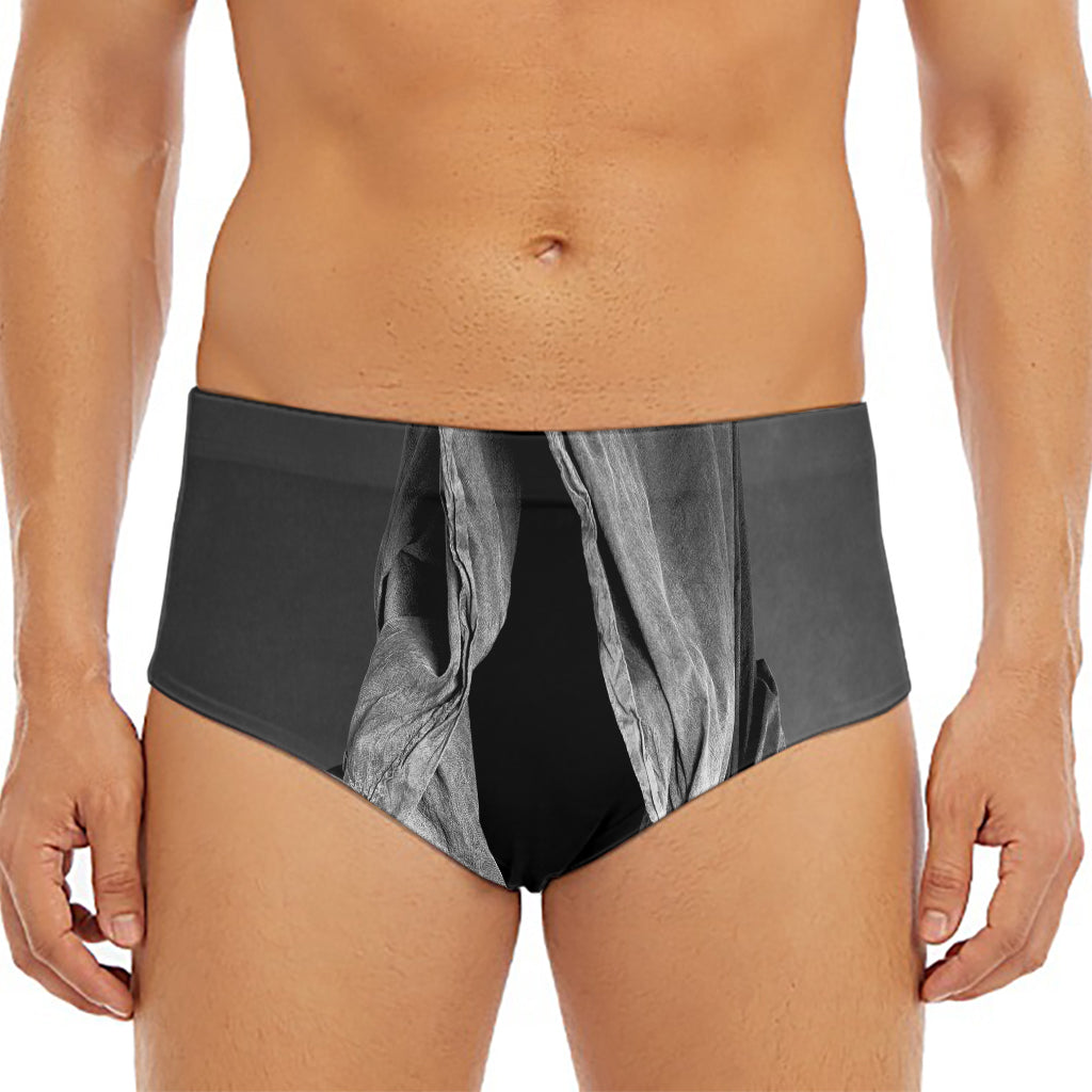Ghost In The Darkness 3D Print Men's Triangle Swim Briefs