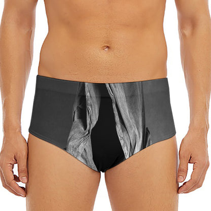 Ghost In The Darkness 3D Print Men's Triangle Swim Briefs