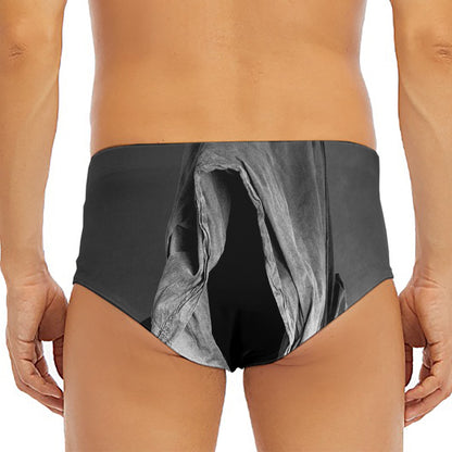 Ghost In The Darkness 3D Print Men's Triangle Swim Briefs