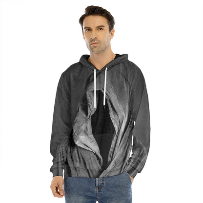 Ghost In The Darkness 3D Print Men's Velvet Pullover Hoodie