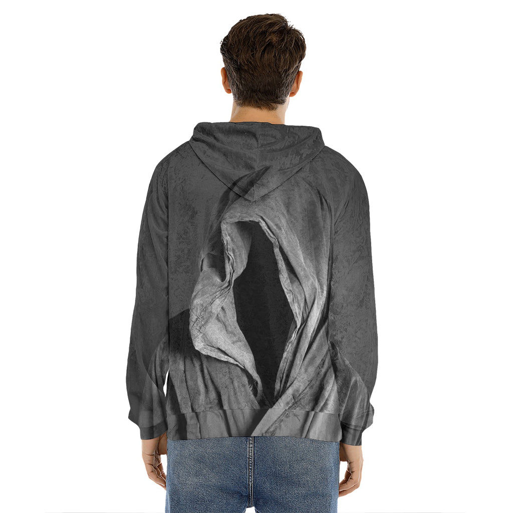 Ghost In The Darkness 3D Print Men's Velvet Pullover Hoodie