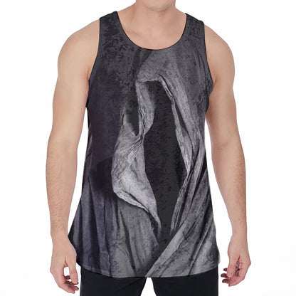 Ghost In The Darkness 3D Print Men's Velvet Tank Top