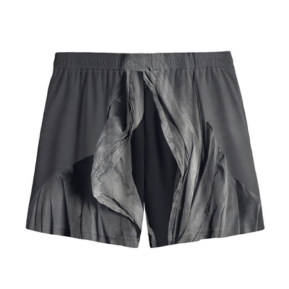 Ghost In The Darkness 3D Print Mesh Shorts