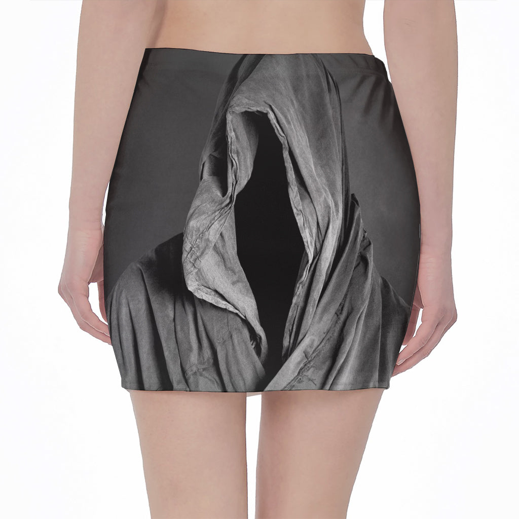 Ghost In The Darkness 3D Print Pencil Mini Skirt