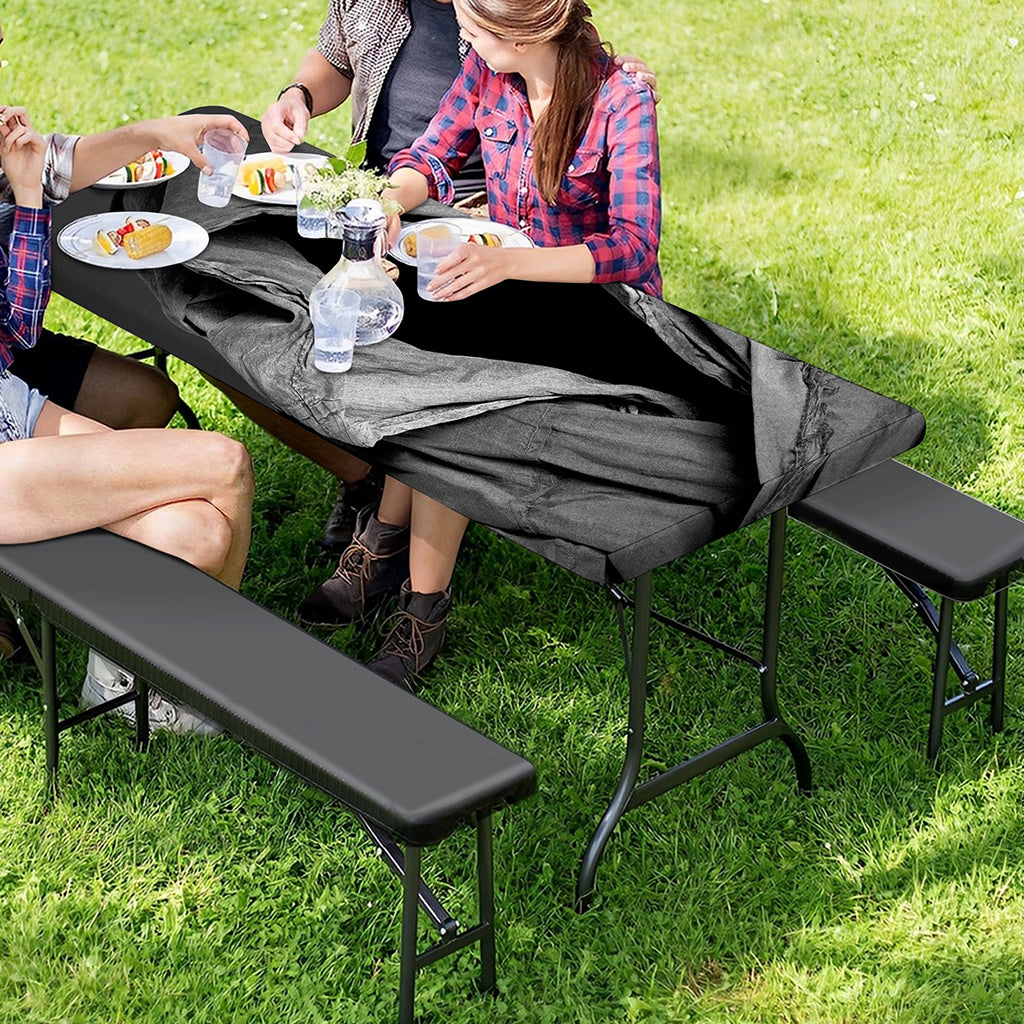 Ghost In The Darkness 3D Print Picnic Table Cover