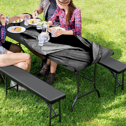 Ghost In The Darkness 3D Print Picnic Table Cover