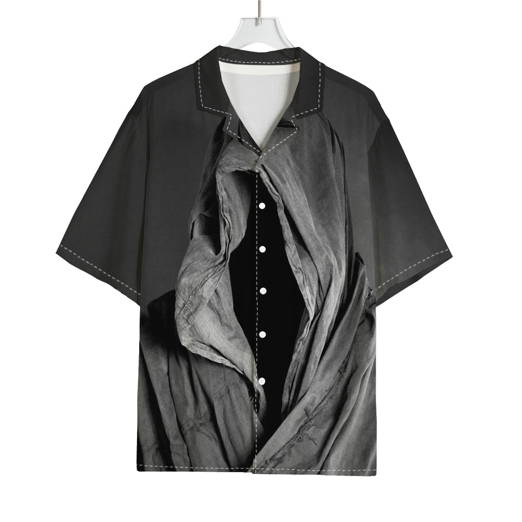 Ghost In The Darkness 3D Print Rayon Hawaiian Shirt