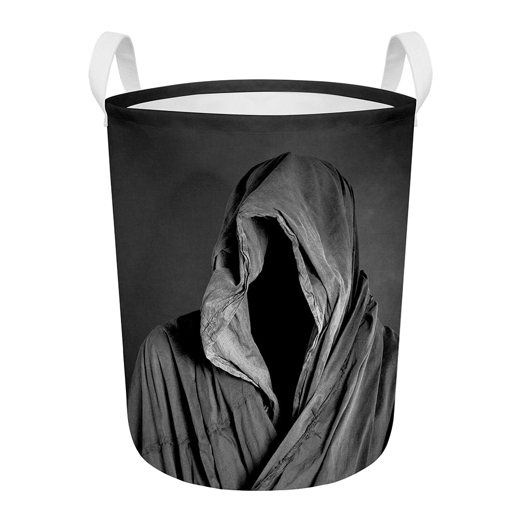 Ghost In The Darkness 3D Print Round Laundry Basket
