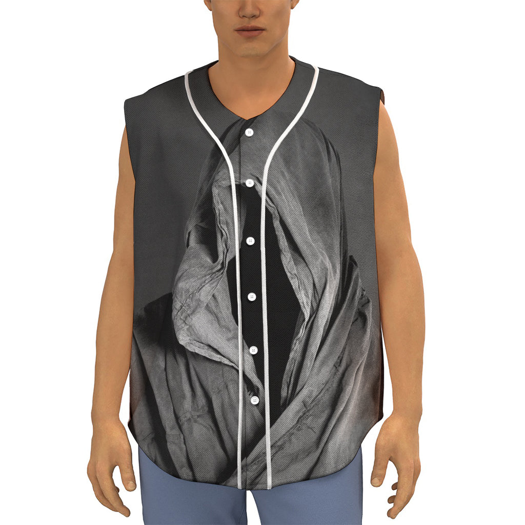 Ghost In The Darkness 3D Print Sleeveless Baseball Jersey