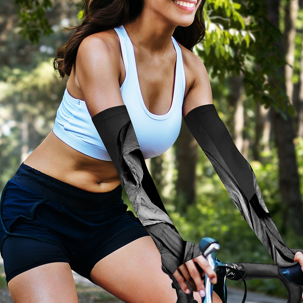 Ghost In The Darkness 3D Print Sun Protection Arm Sleeves