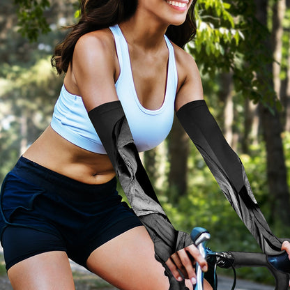 Ghost In The Darkness 3D Print Sun Protection Arm Sleeves