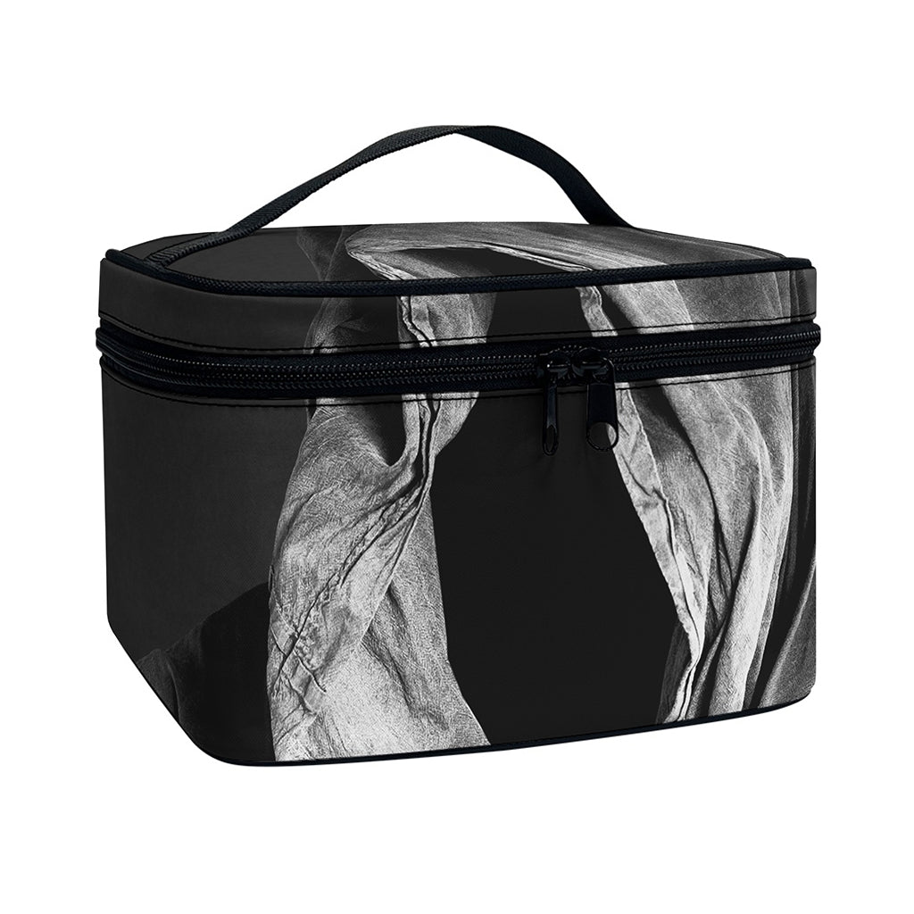 Ghost In The Darkness 3D Print Travel Makeup Bag
