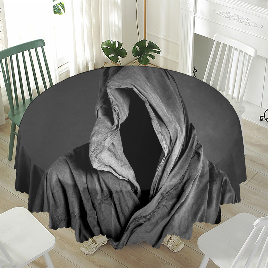 Ghost In The Darkness 3D Print Waterproof Round Tablecloth