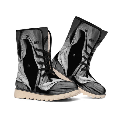 Ghost In The Darkness 3D Print Winter Boots