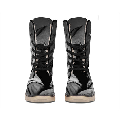 Ghost In The Darkness 3D Print Winter Boots