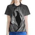 Ghost In The Darkness 3D Print Women's Polo Shirt