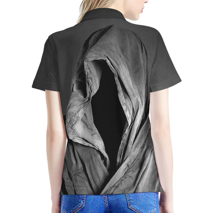 Ghost In The Darkness 3D Print Women's Polo Shirt