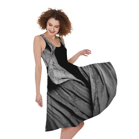 Ghost In The Darkness 3D Print Women's Sleeveless Dress