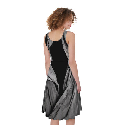 Ghost In The Darkness 3D Print Women's Sleeveless Dress