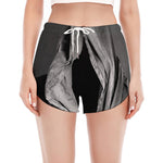 Ghost In The Darkness 3D Print Women's Split Running Shorts