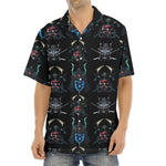Ghost Samurai Mask Pattern Print Aloha Shirt