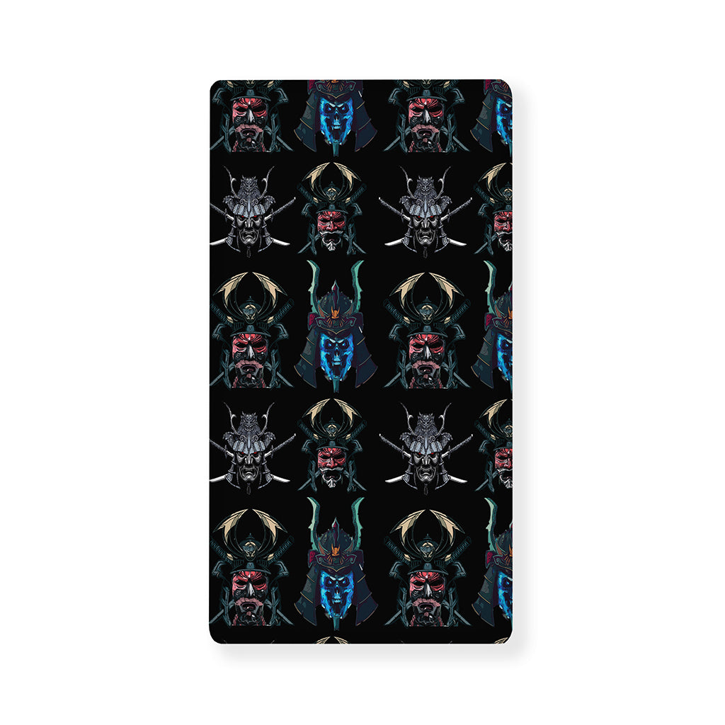 Ghost Samurai Mask Pattern Print Baby Crib Sheet