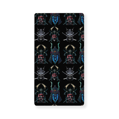 Ghost Samurai Mask Pattern Print Baby Crib Sheet