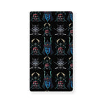 Ghost Samurai Mask Pattern Print Baby Crib Sheet