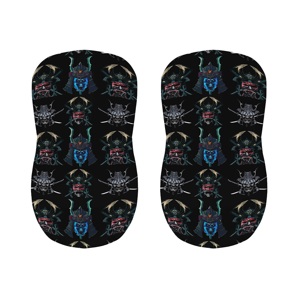 Ghost Samurai Mask Pattern Print Bar Stool Covers