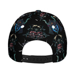 Ghost Samurai Mask Pattern Print Baseball Cap