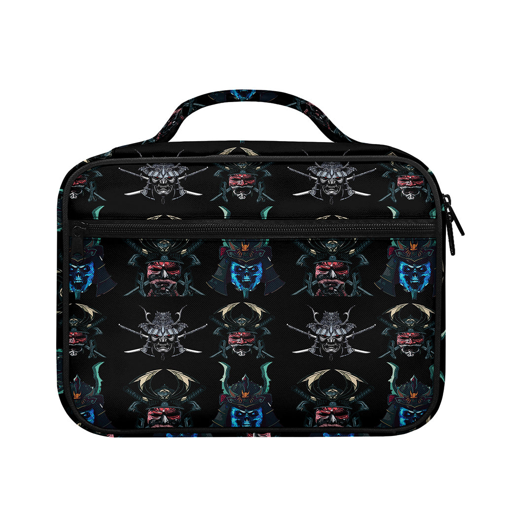 Ghost Samurai Mask Pattern Print Briefcase Bible Bag