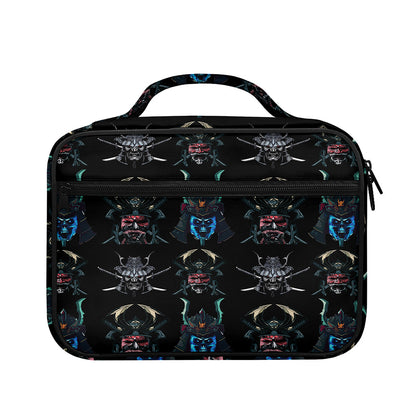 Ghost Samurai Mask Pattern Print Briefcase Bible Bag