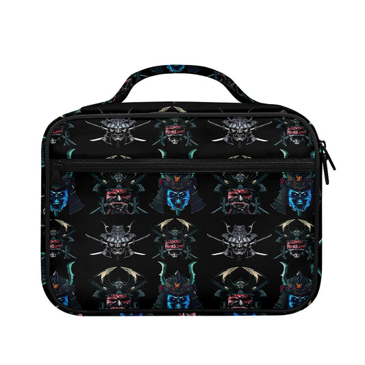 Ghost Samurai Mask Pattern Print Briefcase Bible Bag