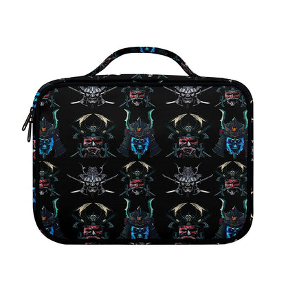 Ghost Samurai Mask Pattern Print Briefcase Bible Bag