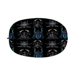 Ghost Samurai Mask Pattern Print Car Side Mirror Covers