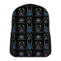 Ghost Samurai Mask Pattern Print Casual Backpack