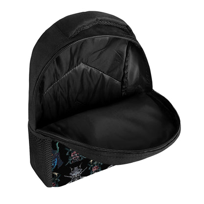 Ghost Samurai Mask Pattern Print Casual Backpack