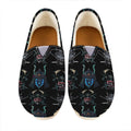 Ghost Samurai Mask Pattern Print Casual Shoes