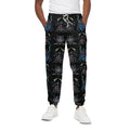 Ghost Samurai Mask Pattern Print Cotton Sweatpants