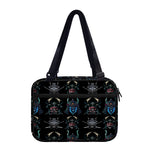 Ghost Samurai Mask Pattern Print Double Strap Bible Bag