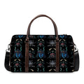 Ghost Samurai Mask Pattern Print Duffel Bag