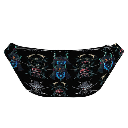 Ghost Samurai Mask Pattern Print Fanny Pack