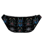 Ghost Samurai Mask Pattern Print Fanny Pack