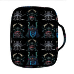 Ghost Samurai Mask Pattern Print Front Pocket Bible Bag