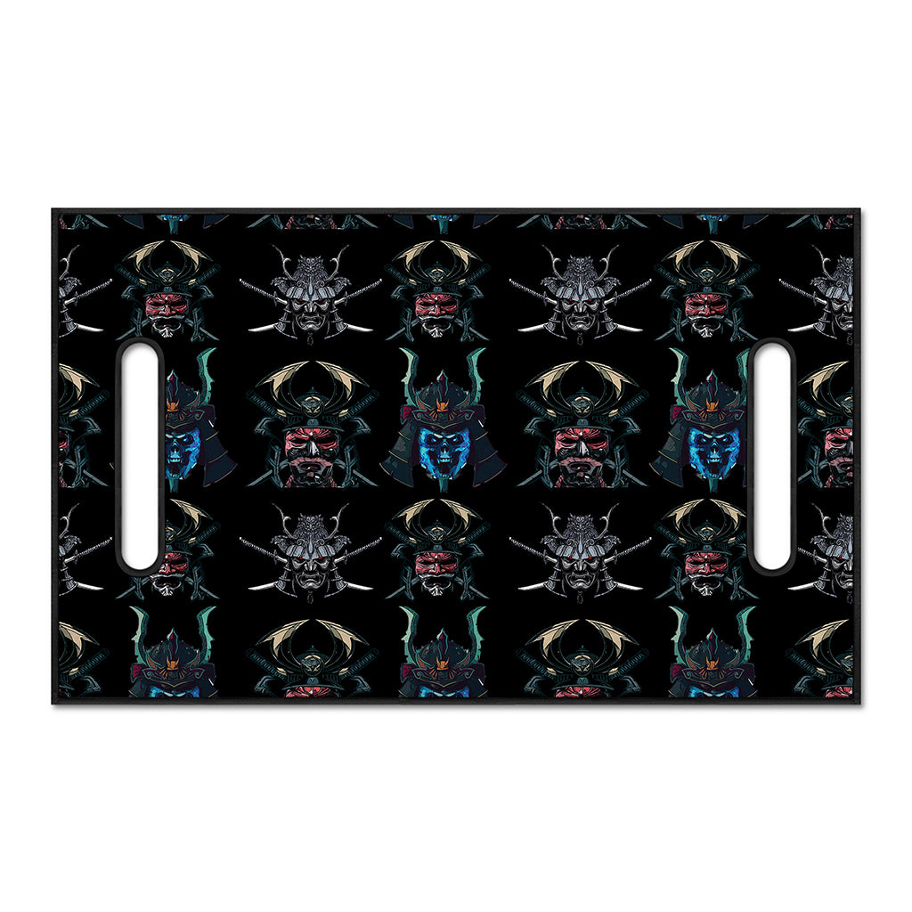Ghost Samurai Mask Pattern Print Golf Cart Seat Cover
