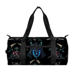Ghost Samurai Mask Pattern Print Gym Bag