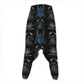 Ghost Samurai Mask Pattern Print Hammer Pants